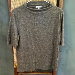 Grey Leith mockneck top, size large
